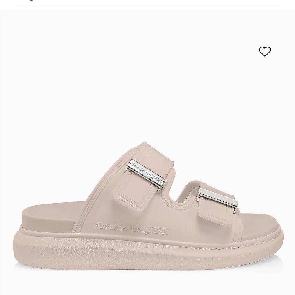 Alexander McQueen Women's Two Band Rubber Slides
